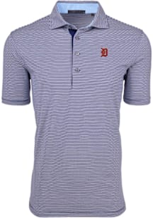 Greyson Detroit Tigers Mens Navy Blue Saranac Short Sleeve Fashion Polo