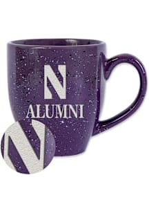 Northwestern Wildcats Alumni 16oz Speckle Ceramic Mug - Purple