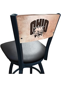 Ohio Bobcats Vinyl Seat Maple Back Swivel Pub Stool - Black