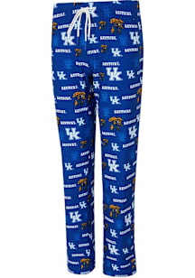 Concepts Sport Kentucky Wildcats Womens Blue Mosaic Loungewear Sleep Pants