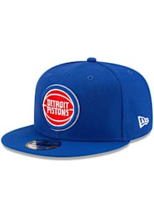 New Era Detroit Pistons Blue Basic 9FIFTY Mens Snapback Hat