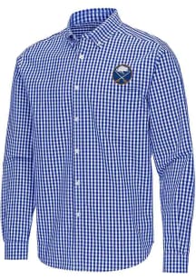 Antigua Buffalo Sabres Mens Navy Blue Ellis Long Sleeve Dress Shirt