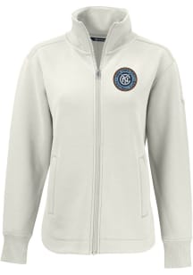 Cutter and Buck New York City FC Womens White Roam Light Weight Jacket