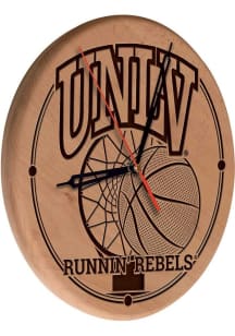 UNLV Runnin Rebels Laser Engraved Wall Clock