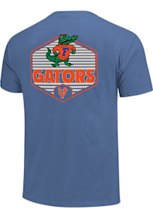 Florida Gators Blue Cool Stripe Badge Short Sleeve T Shirt