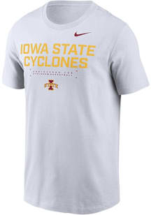 Nike Iowa State Cyclones White Team Short Sleeve T Shirt