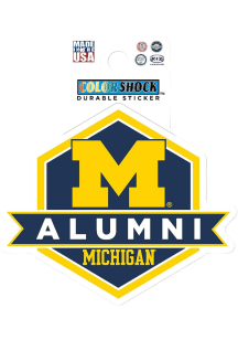 Navy Blue Michigan Wolverines 3&quot; Alumni Durable Stickers