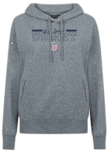 Levelwear USMNT Womens Grey Adorn Vanguard Hooded Sweatshirt