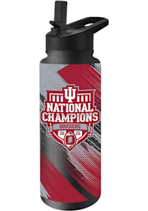 Indiana Hoosiers CFP National Champions 2025 34oz Quencher Stainless Steel Bottle - Black