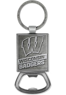 Wisconsin Badgers Pewter Lanyard -