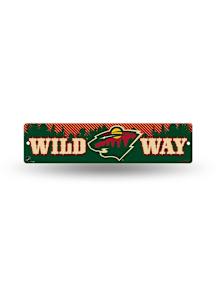 Minnesota Wild Plastic 4x16 Sign -