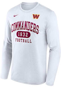 Nike Washington Commanders Burgundy Left Chest Wordmark Long Sleeve T-Shirt