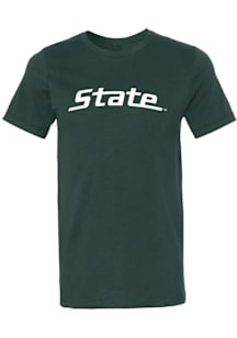 Summit Sportswear Michigan State Spartans Green State Logo Short Sleeve Fashion T Shirt