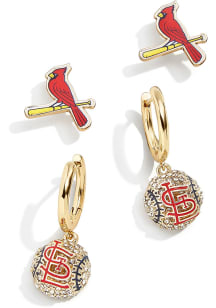 St Louis Cardinals Set Womens Earrings