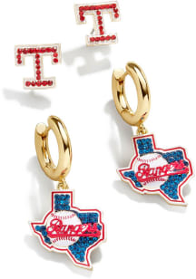 Texas Rangers Set Womens Earrings