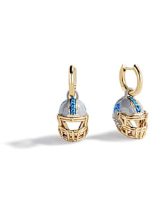 Detroit Lions Helmet Huggie Womens Earrings