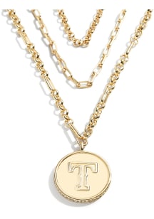 Texas Rangers Circle Pendant Necklace