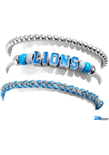 BaubleBar Detroit Lions Stack of 3 Womens Bracelet