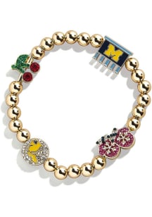 Michigan Wolverines BaubleBar Mixed State Icon Pisa Womens Bracelet - Yellow