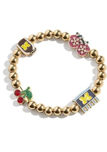 Michigan Wolverines BaubleBar Mixed Icon Pisa Womens Bracelet - Yellow