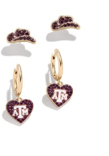Texas A&amp;M Aggies Set of 2 Womens Earrings