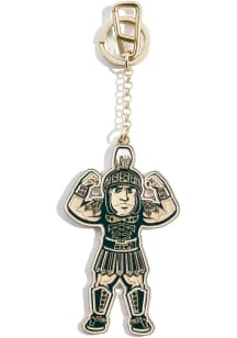 Green Michigan State Spartans Mascot Keychain