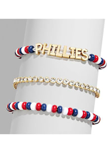 BaubleBar Philadelphia Phillies Set of 3 Tennis Womens Bracelet