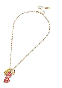BaubleBar Cincinnati Reds Charm Womens Necklace