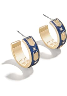 Kansas City Royals Enamel Hoop Womens Earrings