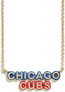 BaubleBar Chicago Cubs Delicate Enamel Womens Necklace