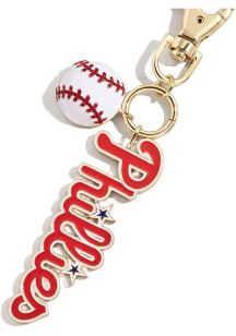 Philadelphia Phillies Wordmark Keychain - Red