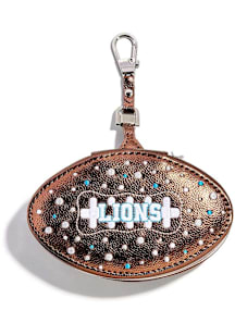 Detroit Lions Soft Football Keychain - Brown