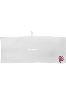 White Ohio State Buckeyes Microfiber 16x40 Golf Towel