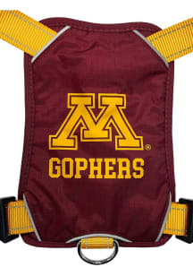 Maroon Minnesota Golden Gophers Team Logo Harness Pet Collar