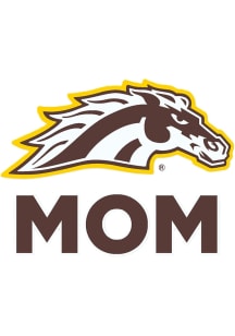 Brown Western Michigan Broncos Mom Decal