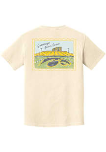 Summit Sportswear Iowa Hawkeyes Womens Ivory Post Card Short Sleeve T-Shirt