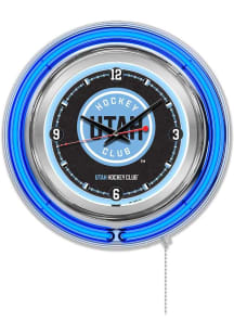 Utah Hockey Club Double Neon Wall Clock