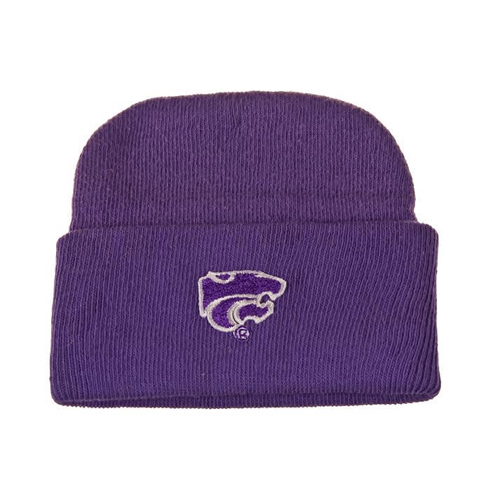 K-State Wildcats Purple Cuffed Newborn Knit Hat