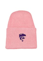 K-State Wildcats Pink Cuffed Newborn Knit Hat