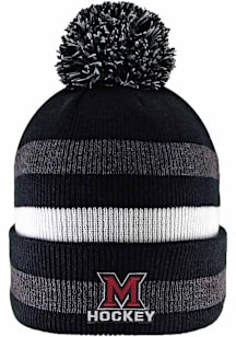 LogoFit Miami RedHawks Black Primetime Mens Knit Hat