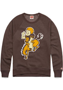 Homage Denver Broncos Mens Brown Retro 1960 Long Sleeve Fashion Sweatshirt