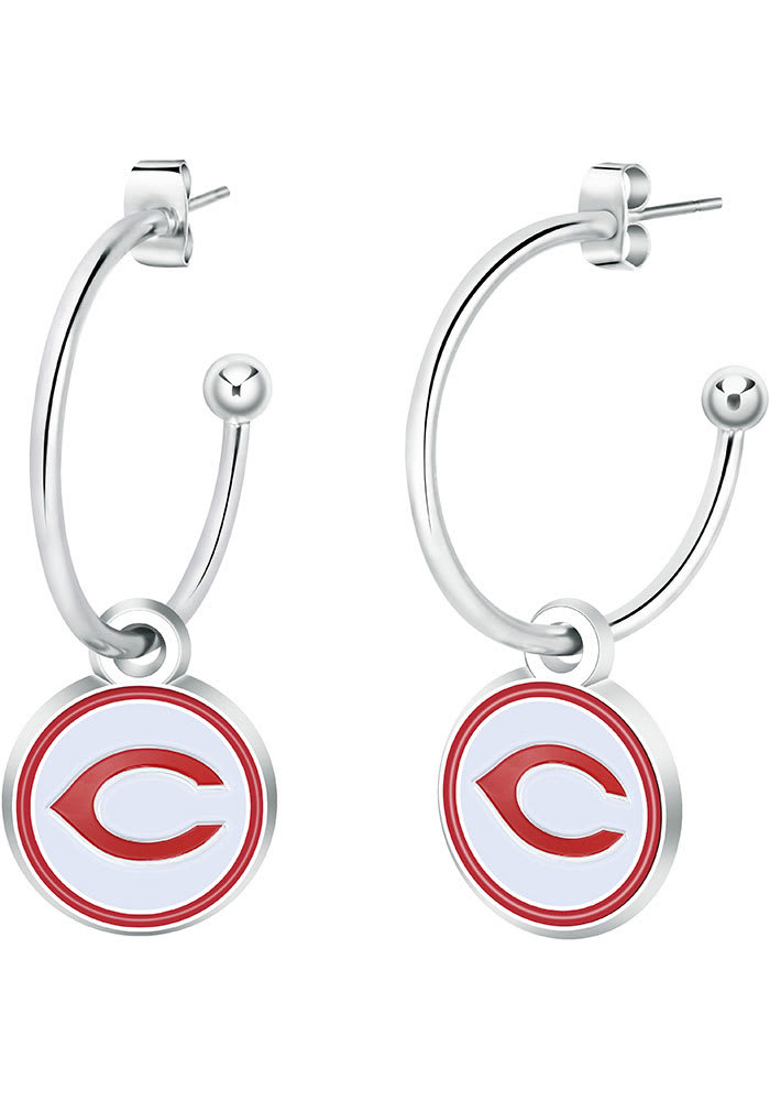 Cincinnati Reds Hoop Womens Earrings