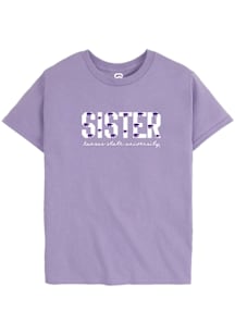 Summit Sportswear K-State Wildcats Youth Lavender Sister Short Sleeve T-Shirt