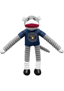 Milwaukee Brewers Sock Monkey Pet Toy