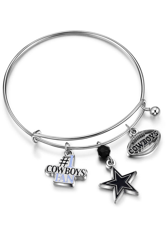 Alex and Ani Dallas Cowboys Women's Logo Silver Finish Bracelet