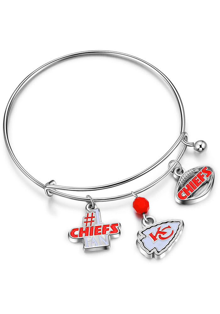 Kansas City Chiefs Charm Womens Bracelet