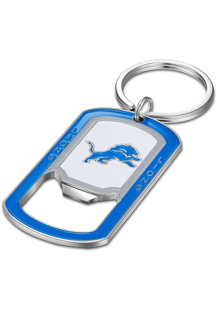 Detroit Lions State Shape Keychain