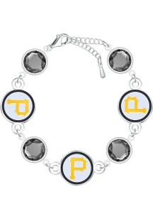 Pittsburgh Pirates Disc Beaded Womens Bracelet