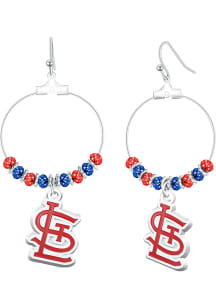 St Louis Cardinals Fancy Dangle Womens Earrings