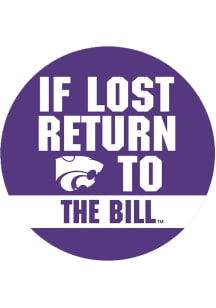 Purple K-State Wildcats 3&quot; If Lost Return To Snyder Stadium Button